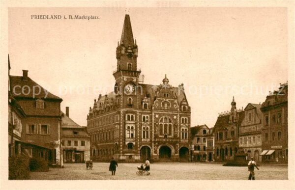 Friedland Boehmen Frydlant v Cechach CZ Makrtplatz