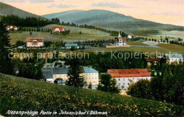 Johannisbad Janske Lazne Boehmen CZ Panorama