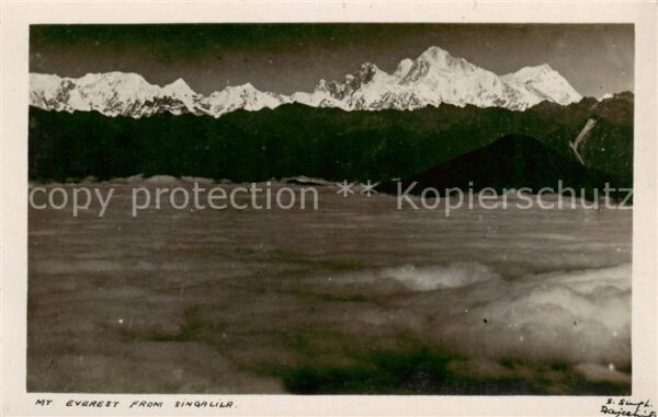 Mount Everest 8848m Nepal Blick vom Singalila