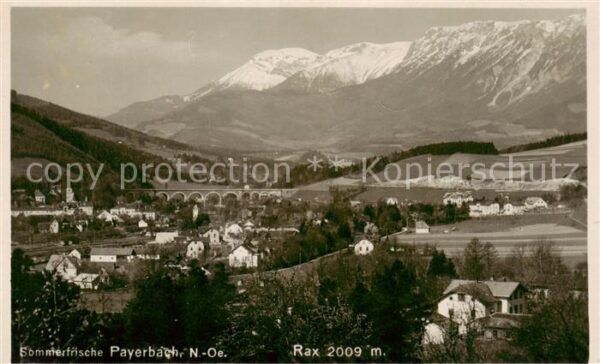Payerbach Panorama mit der Rax