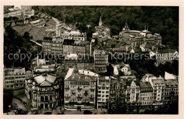 Karlsbad Eger Karlovy Vary Blick zur neuen Wiese