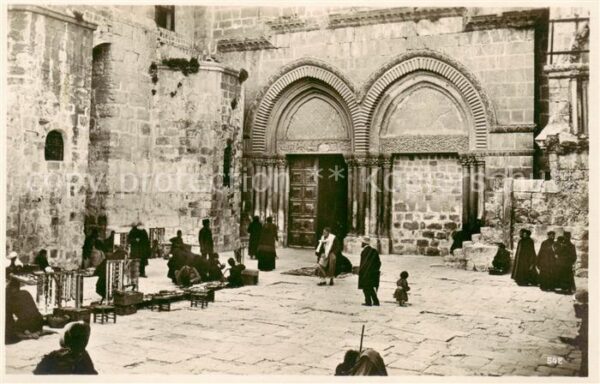 Jerusalem Yerushalayim Vorhof der Grabeskirche