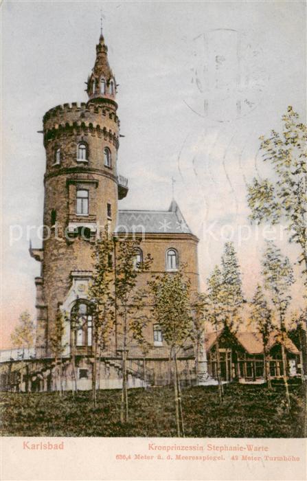 Karlsbad Eger Karlovy Vary Kronprinzessin Stephanie Warte