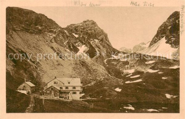 Rappenseehuette 2091m Allgaeuer Alpen Oberstdorf Panorama