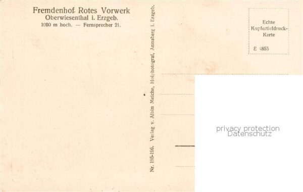 Oberwiesenthal Erzgebirge Fremdenhof Rotes Vorwerk – Bild 2