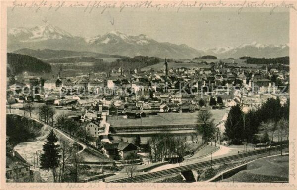 Traunstein Oberbayern Panorama