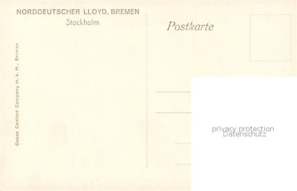 Stockholm Norddeutscher Lloyd Bremen – Bild 2