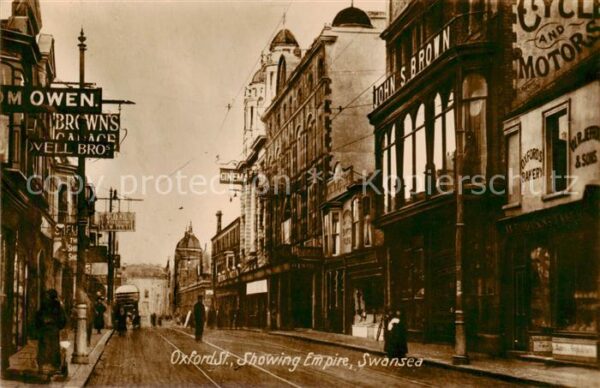 Swansea  Wales UK Oxfort Street Showing Empire