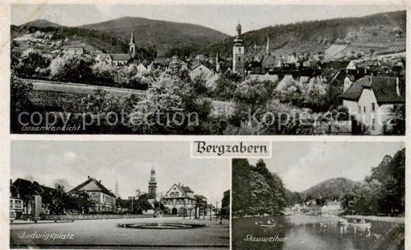 Bergzabern Bad Panorama Ludwigsplatz Stauweiher