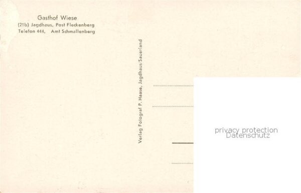 Fleckenberg Schmallenberg Gasthof Wiese Jagdhaus – Bild 2