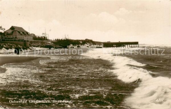 Grossmoellen Mielno PL Strandpartie