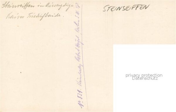 Steinseiffen Sciegny Podgorzyn Giersdorf PL Kaiser Friedrich Baude – Bild 2