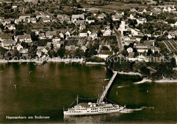 Nonnenhorn Bodensee Fliegeraufnahme mit Gasthof Pension zum Engel