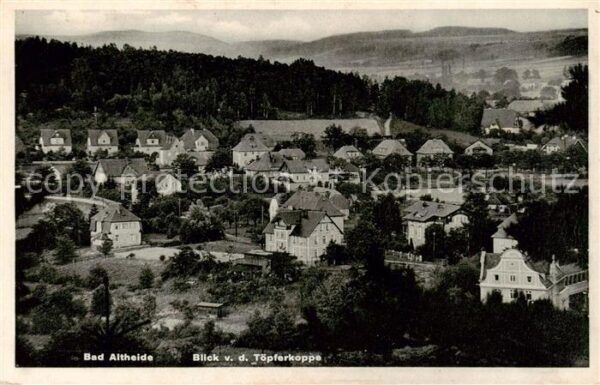 Bad Altheide Polanica-Zdrój Panorama Blick von der Toepferkoppe