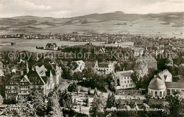 Bad Kudowa Kudowa-Zdroj Niederschlesien PL Panorama Blick vom Schlossberg