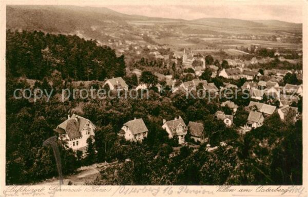 Gernrode Harz Panorama Villen am Osterberg