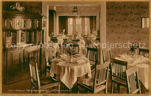 Benneckenstein Harz Kurhaus Tannenwald Christl Hospiz Speisesaal
