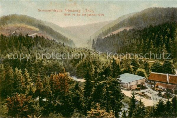Arlesberg Geraberg Blick ins Tal der zahmen Gera