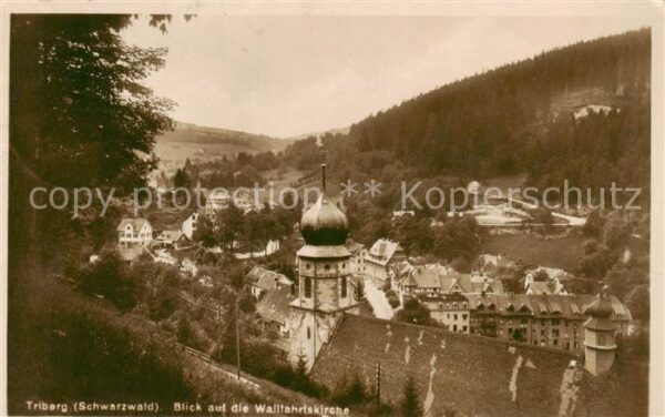 Triberg Blick auf die Wallfahrtskirche