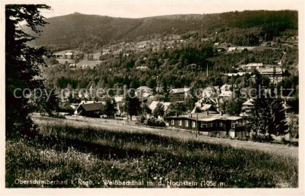 Ober-Schreiberhau Szklarska Poreba Riesengebirge PL Weissbachthal mit dem Hochst