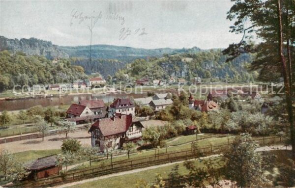 Rathen Saechsische Schweiz Panorama