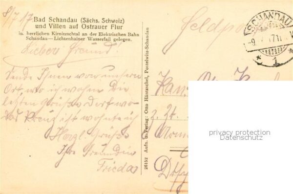 Bad Schandau mit Falkenstein Schrammsteine Ostrau und Villen auf Ostrauer Flur F – Bild 2
