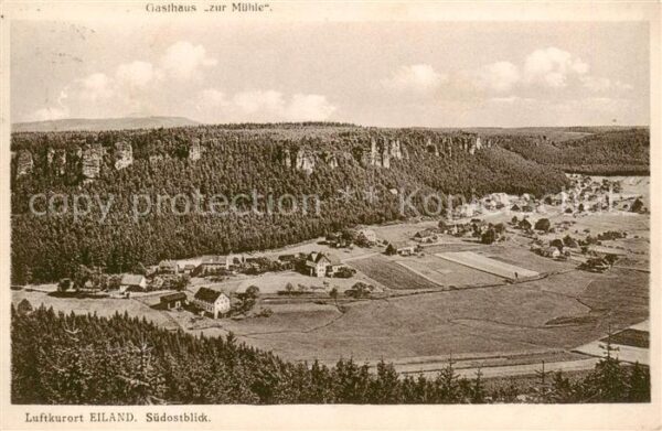 Eiland Ostrov u Tise Erzgebirge CZ Panorama