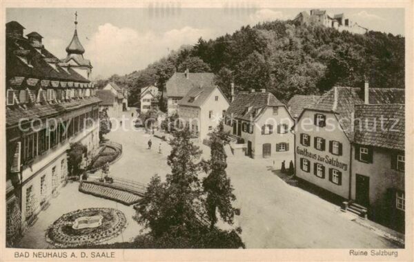 Bad Neuhaus Ruine Salzburg Dorfpartie