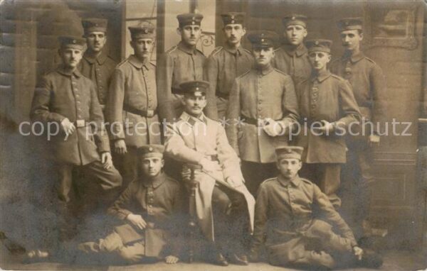 Erfurt Soldaten Gruppenbild Feldpost
