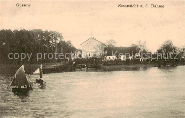 Gussow Heidesee Seenansicht an der Dahme