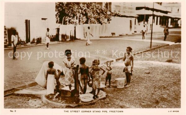 Freetown  Sierra Leone The Street Corner Stand Pipe