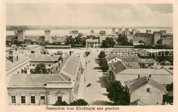 Semendria Smederevo Jezava Podunavlje Serbija Blick vom Kirchturm