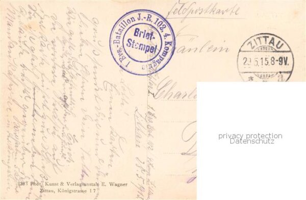 Zittau Sedanstrasse Feldpost – Bild 2