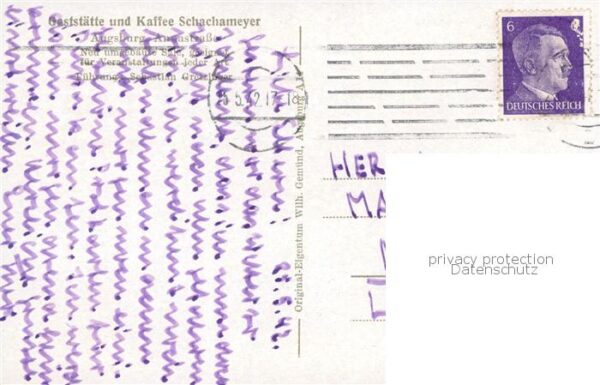 Augsburg Gaststaette und Kaffee Schachameyer – Bild 2