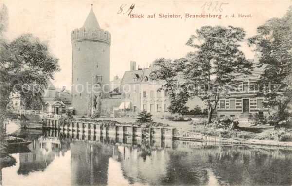 Brandenburg  Havel Blick auf Steintor