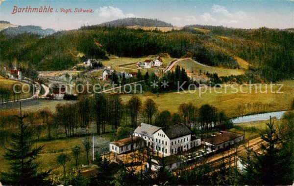 Barthmuehle Poehl Vogtland Panorama