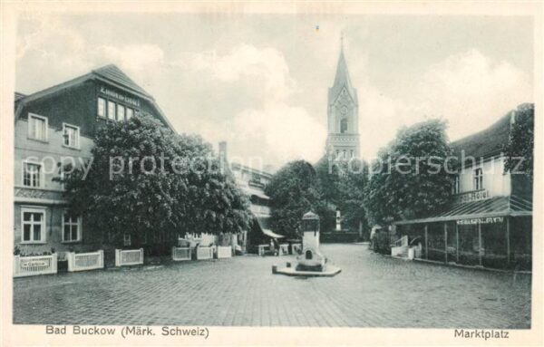 Bad Buckow Maerkische Schweiz Marktplatz