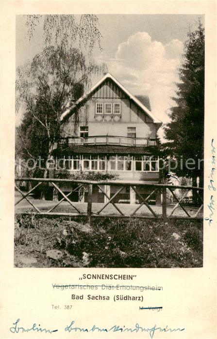 Bad Sachsa Harz Erholungsheim Sonnenschein