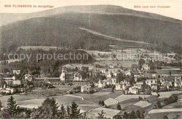 Bad Flinsberg Swieradow Zdroj PL mit Blick zum Heufuder