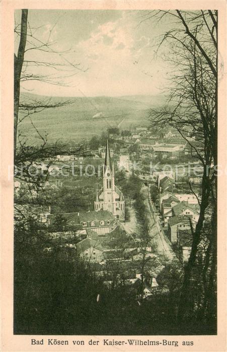 Bad Koesen Blick von der Kaiser Wilhelmsburg
