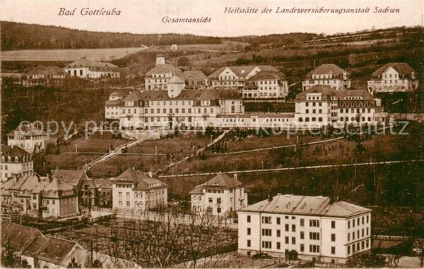 Bad Gottleuba-Berggiesshuebel Panorama Heilstaette der LVA Sachsen