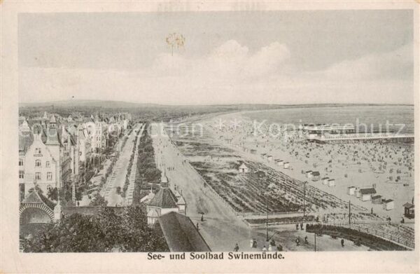 Swinemuende Swinoujscie See und Solbad Strand