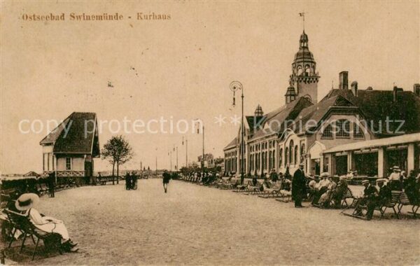 Swinemuende Swinoujscie Kurhaus Strandpromenade