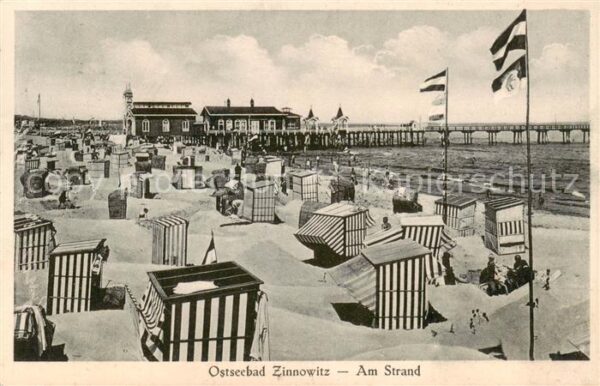 Zinnowitz Ostseebad Strand Seebruecke