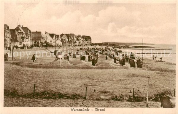 Warnemuende Ostseebad Strandpartie