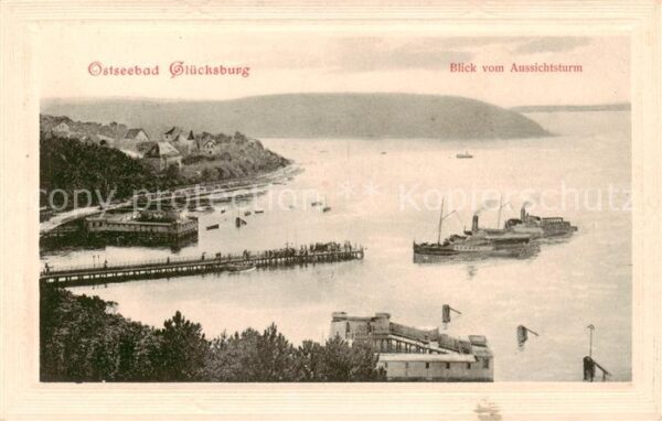 Gluecksburg  Ostseebad Blick vom Aussichtsturm