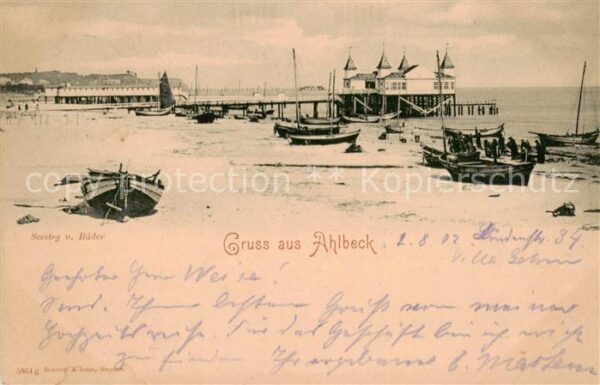 Ahlbeck Ostseebad Strand Seebruecke