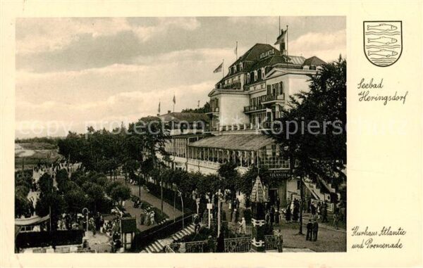 Heringsdorf  Ostseebad Usedom Kurhaus Atlantic und Promenade
