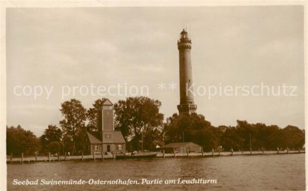 Osternothafen Swinemuende Partie am Leuchtturm