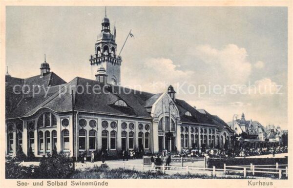 Swinemuende Swinoujscie See und Solbad Kurhaus
